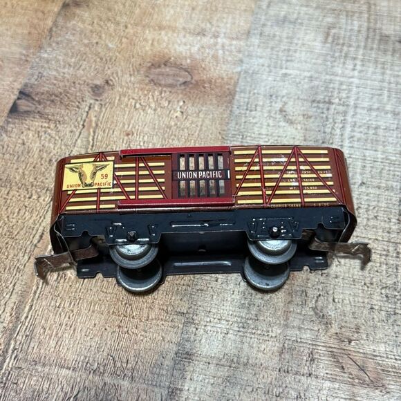 Marx Train Vintage Bundle 4 Cars Metal - Picture 5 of 13